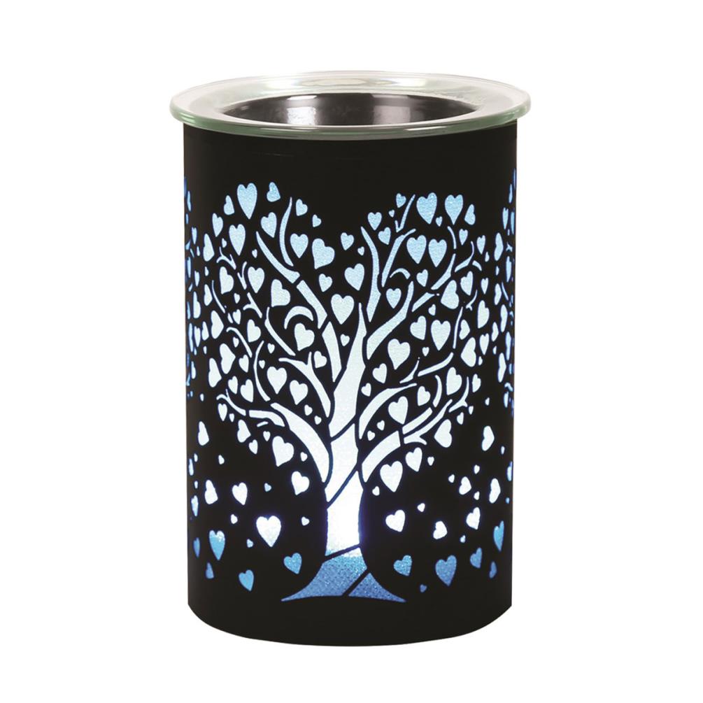 Aroma Black Heart Tree Colour Changing Electric Wax Melt Warmer £17.09